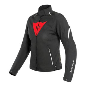DAINESE JAQUETA FEMININA LAGUNA SECA 3 DDRY PRETO/VERMELHO 38