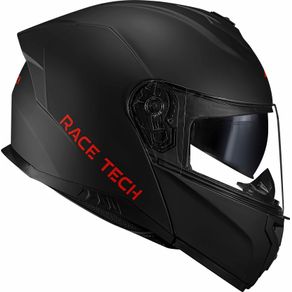 CAPACETE RACE TECH SIGNAL MONOCOLOR PRETO FOSCO 62/XL