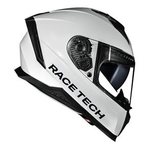 CAPACETE RACE TECH VOLT MONOCOLOR BRANCO 54/XS